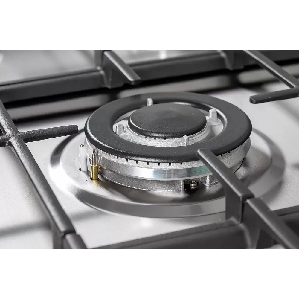 Aragaz cu cuptor pe gaz, 5 arzatoare, inox, grill, rotisor, clasa A, 90 x 60 cm, aprindere electrica, Studio Casa Grand Cucina [2]