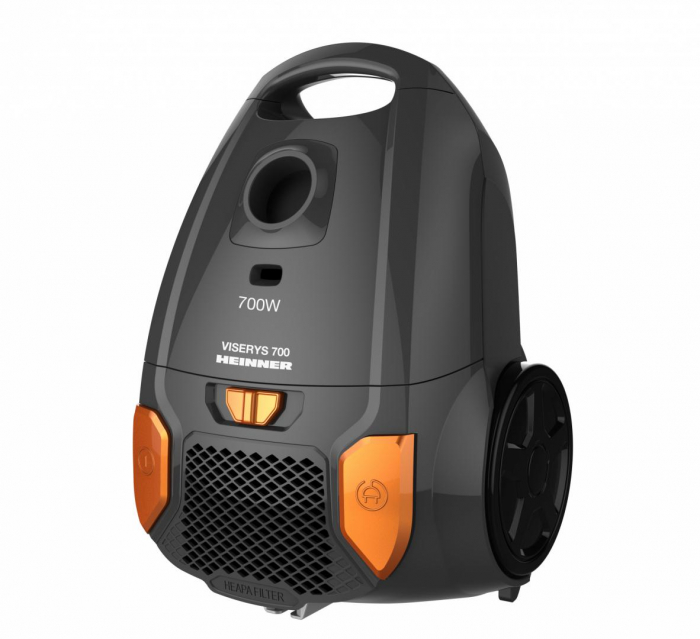 Aspirator cu sac textil 3L, fitru Hepa, 700W, Clasa A, Heinner HVC-MGRY1400-V2 [3]