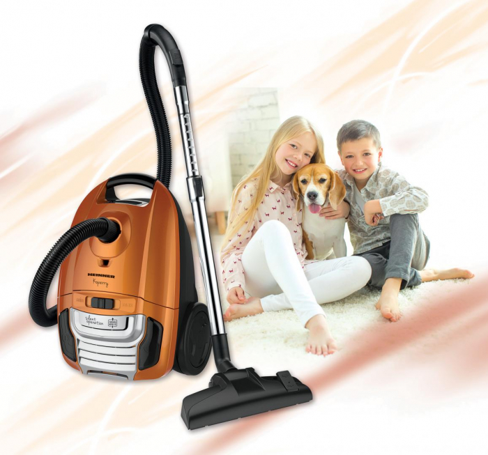 Aspirator cu sac textil, 3L, fitru Hepa, clasa A, motor silentios, 700W, Heinner HVC-MS700KP [2]