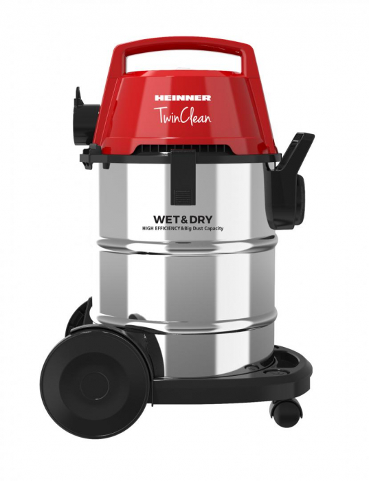 Aspirator electric, 220V, 1400W, multifunctional, aspirare umeda si uscat, 2 in 1, suflare, capacitate 21L, sac textil, filtru Hepa, Heinner [2]