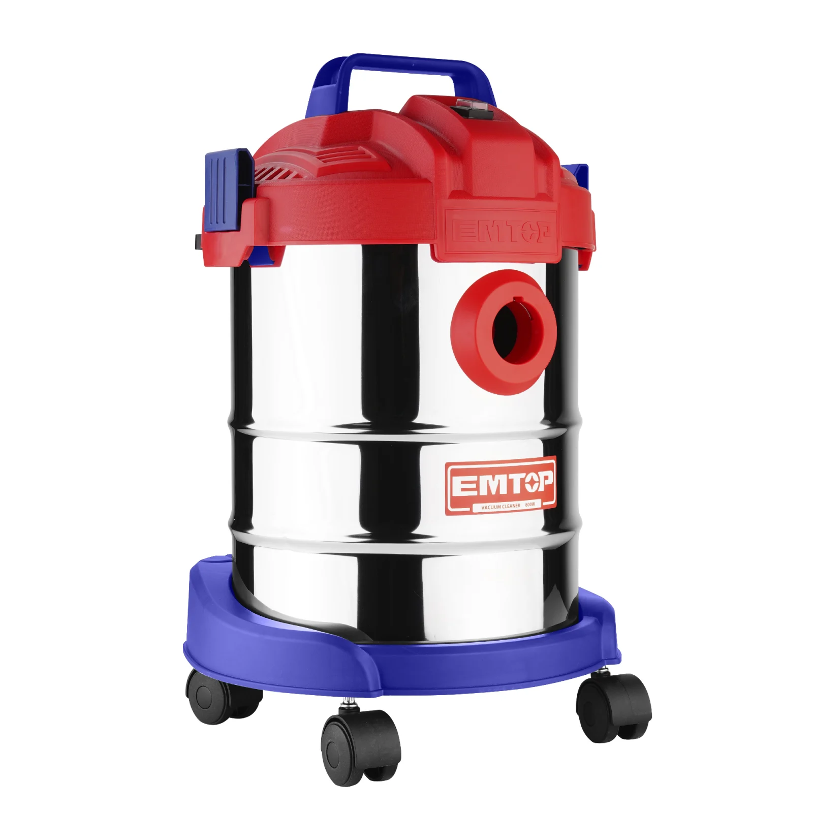 Aspirator fara sac, cuva metalica 12L, filtru HEPA, aspirare umeda-uscata, 220V, 800W, accesorii incluse, EMTOP [6]