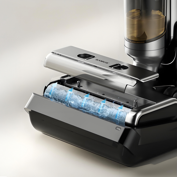 Aspirator multifunctional fara fir, cu spalare, aspirare, afisaj Led, autocuratare, Smart Cleaner PRO, Samus [13]