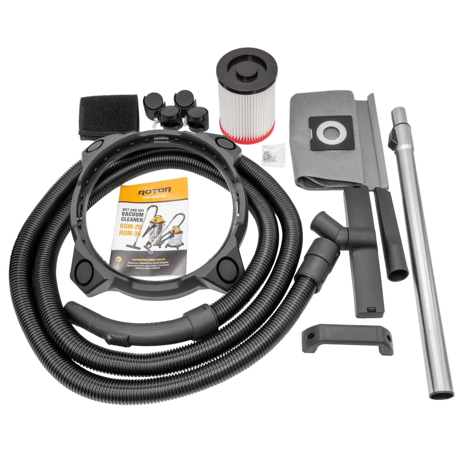 Aspirator umed-uscat, capacitate 20 L, putere 1200 W, functie suflare, filtru HEPA, ROTOR [6]