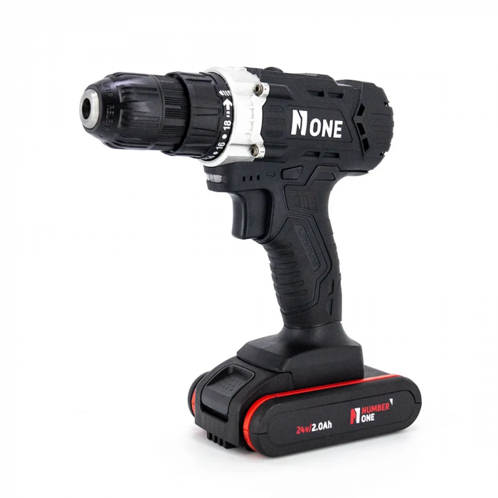 Autofiletanta Number One, pentru gaurit si insurubat, 2 acumulatori, 24 V, 2.0 Ah, LI-ion, 32 Nm [2]
