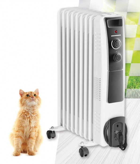 Calorifer cu ulei, 9 elementi, 3 trepte de putere, 800/1200/2000W, Heinner [2]