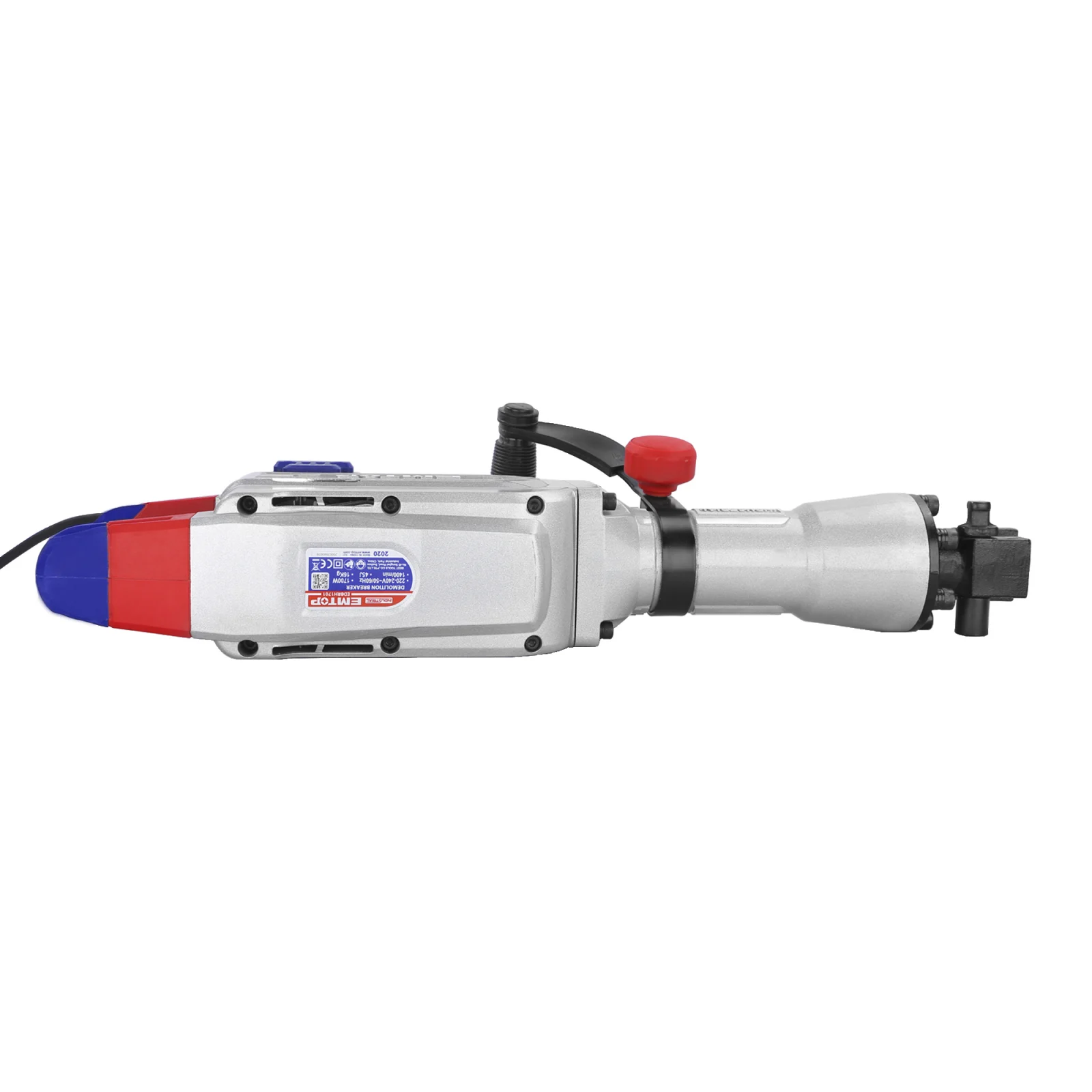 Ciocan demolator, mandrina tip HEX, 2 dalti, 1700W, valiza transport, 220V, 1400Bpm, EDBRH1701 EMTOP [4]