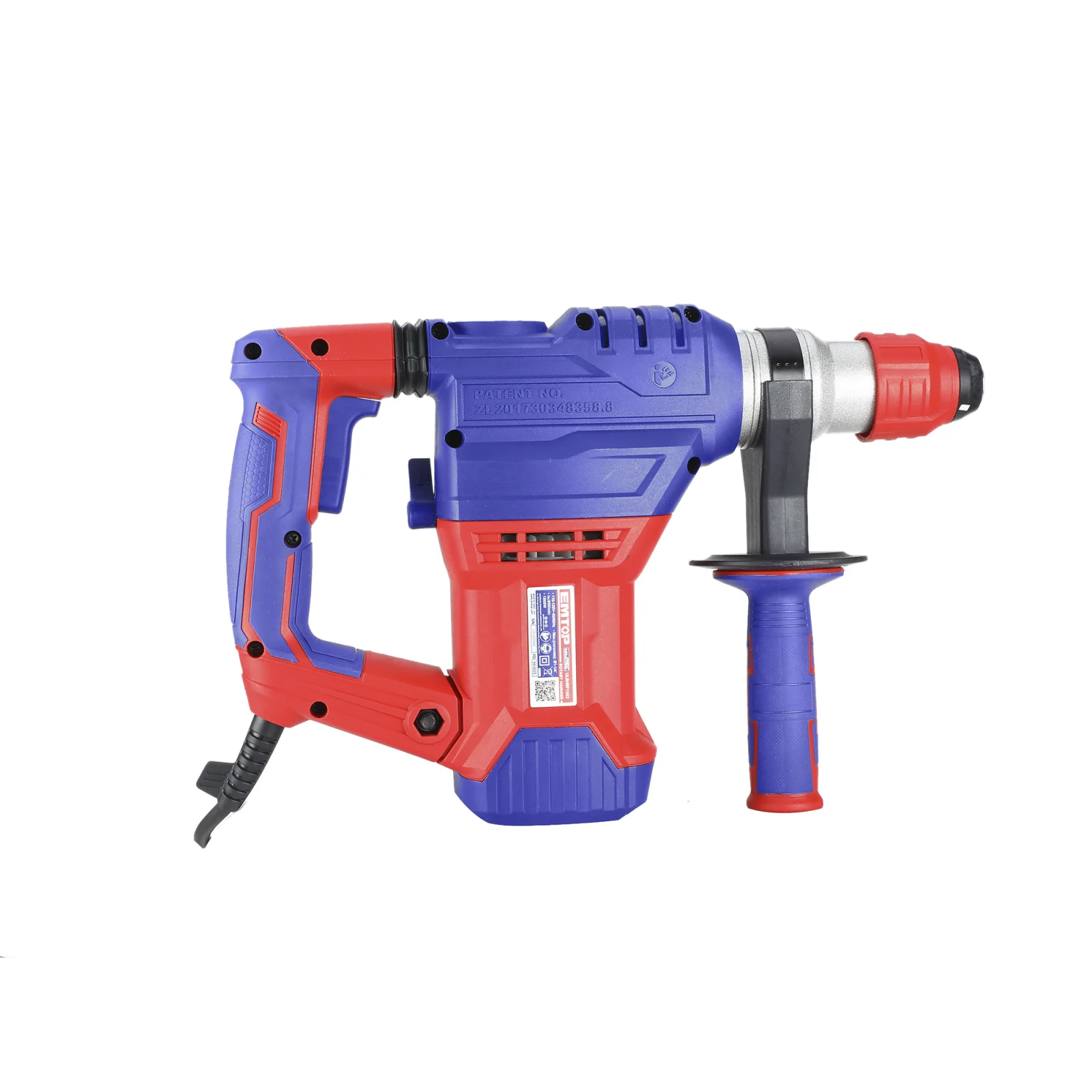 Ciocan electric rotopercutor, putere 1500W, 5.5J, 3 burghie si 2 dalti incluse, valiza transport, EMTOP [4]
