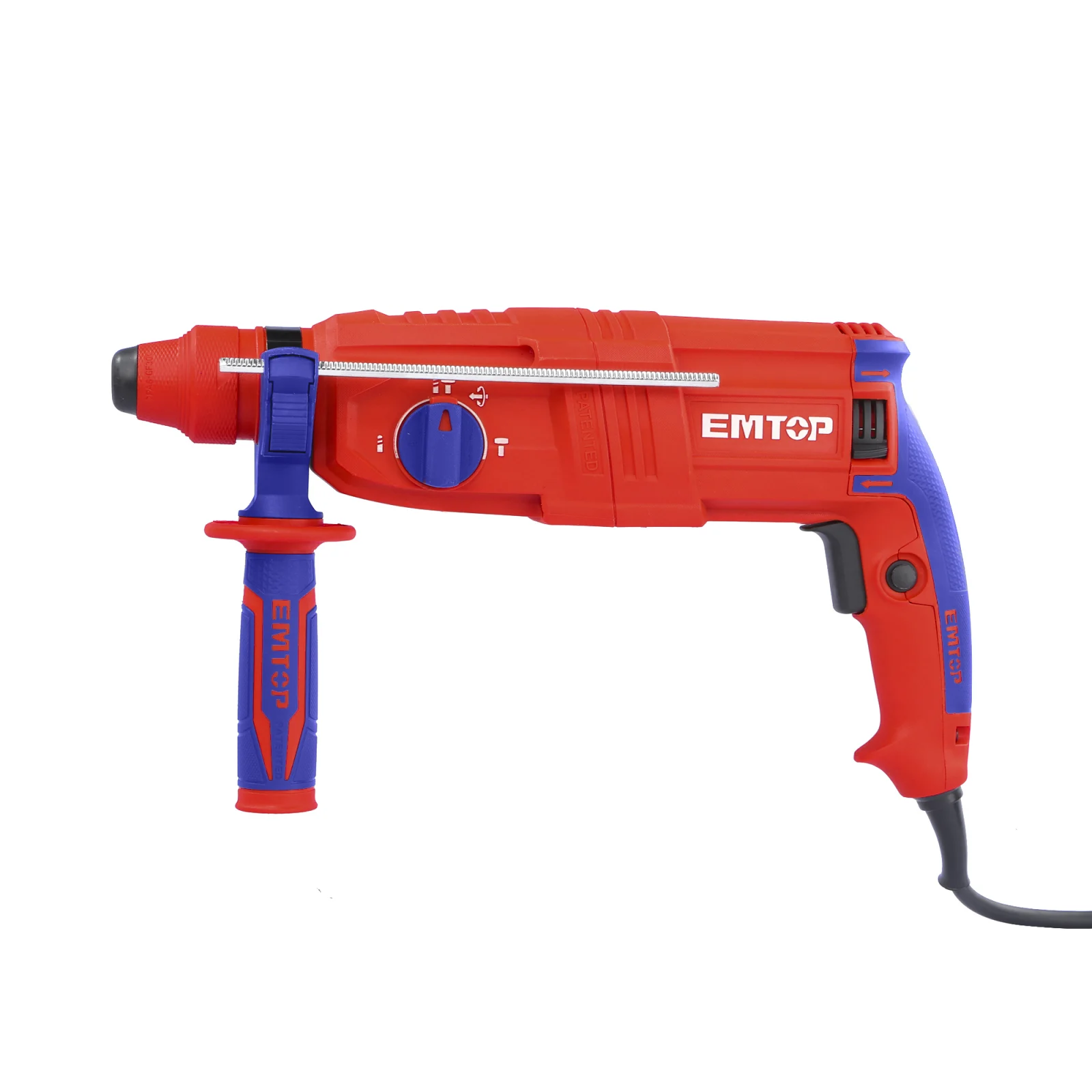 Ciocan rotopercutor, 800W, 230V, 2.5J, 3 burghie, 2 dalti incluse, valiza transport, EMTOP [7]
