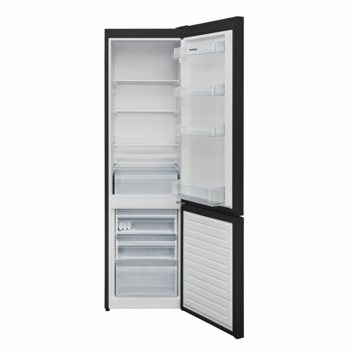 Combina frigorifica, 2 usi, capacitate 288 L, No-Frost, congelator, functie super congelare, negru, Heinner [2]