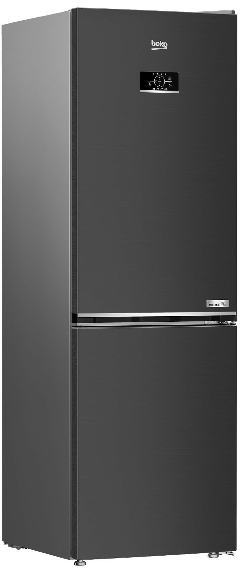 Combina frigorifica, 2 usi, capacitate 316 L, congelator, NO FROST, clasa E, Dark Inox, BEKO [5]