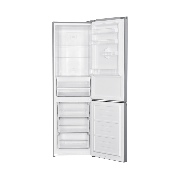 Combina frigorifica 2 usi, capacitate 347 L, NO FROST, sticla neagra, clasa F, fast freezing, Negru-Gri, PYRAMIS [2]