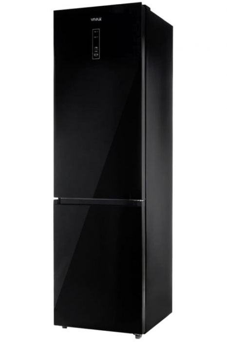Combina frigorifica, 2 usi, capacitate 378 L, NO FROST, touch control, afisaj digital, lumina LED, sticla neagra, VIVAX [3]
