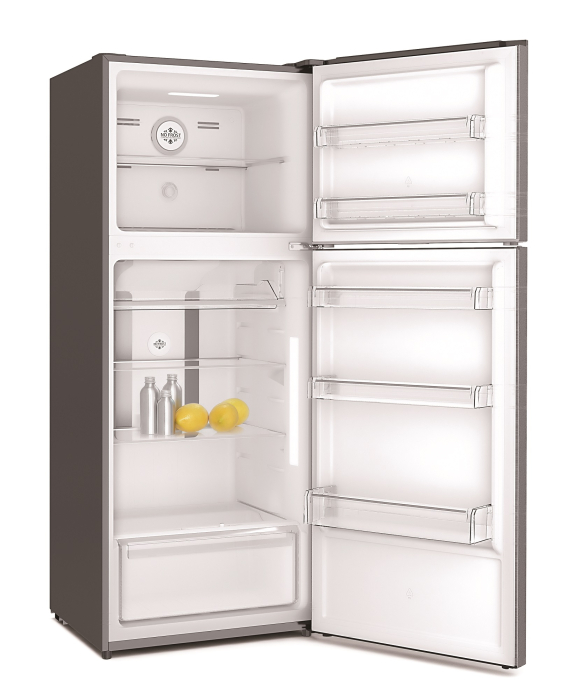 Combina frigorifica 2 usi, capacitate 415 L, NO FROST, afisaj LED, clasa E, INOX, PYRAMIS [2]