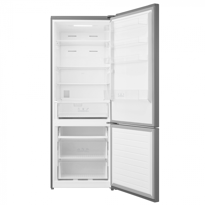 Combina frigorifica, 2 usi, capacitate 435 L, congelator, Full NO FROST, afisaj LED, touch control, usi reversibile, argintiu, Samus [2]
