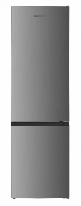 Combina frigorifica, 2 usi, congelator, capacitate 262 L, LED, argintiu, HEINNER [1]