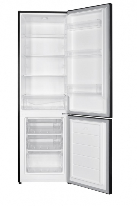 Combina frigorifica, 2 usi, congelator, capacitate 262 L, LED, negru, HEINNER [2]