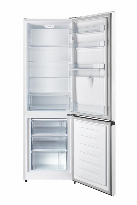 Combina frigorifica, 2 usi, congelator, capacitate 268 L, LED, dozator de apa, alb, HEINNER [2]