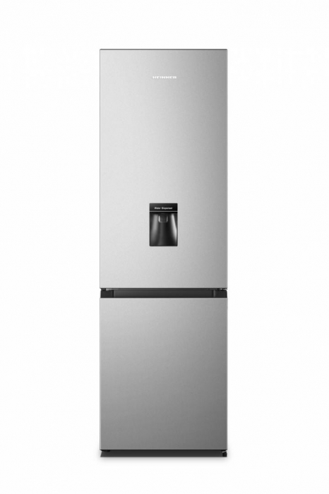 Combina frigorifica, 2 usi, congelator, capacitate 268 L, LED, dozator de apa, argintiu, HEINNER [1]
