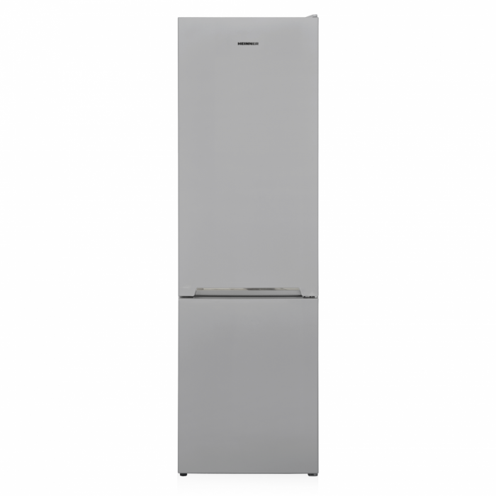 Combina frigorifica, 2 usi, congelator, capacitate 288 L, No-Frost, LED, argintiu, HEINNER [1]