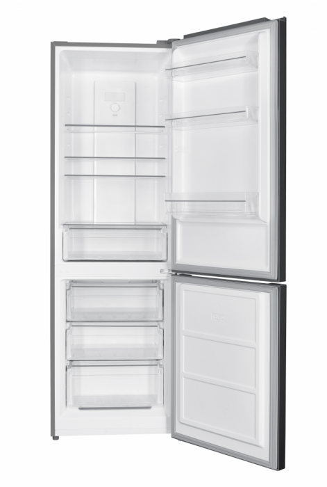 Combina frigorifica, 2 usi, congelator, capacitate 293 L, LED, argintiu, No-Frost, HEINNER [2]