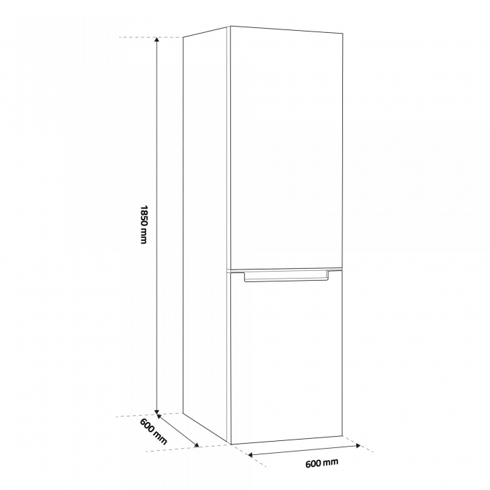 Combina frigorifica, 2 usi, congelator, No-frost, 293L, Samus SCW396NFE [4]