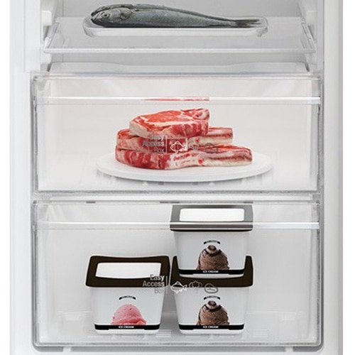 Combina frigorifica, capacitate 262 L, garden fresh, LED, termostat, usi reversibile, Argintiu, ARCTIC [6]