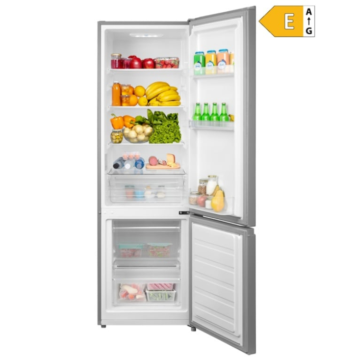 Combina frigorifica, capacitate 262 L, lumina LED, Low Frost, termostat reglabil, clasa E, Argintiu, VIVAX [5]