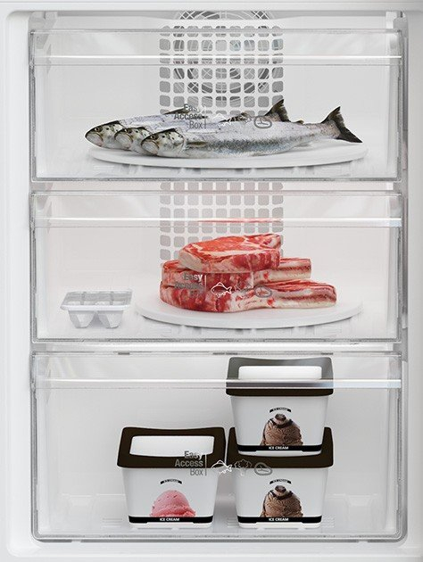 Combina frigorifica, capacitate 266 L, garden fresh, LED, full No Frost, termostat, clasa E, usi reversibile, Argintiu, ARCTIC [5]