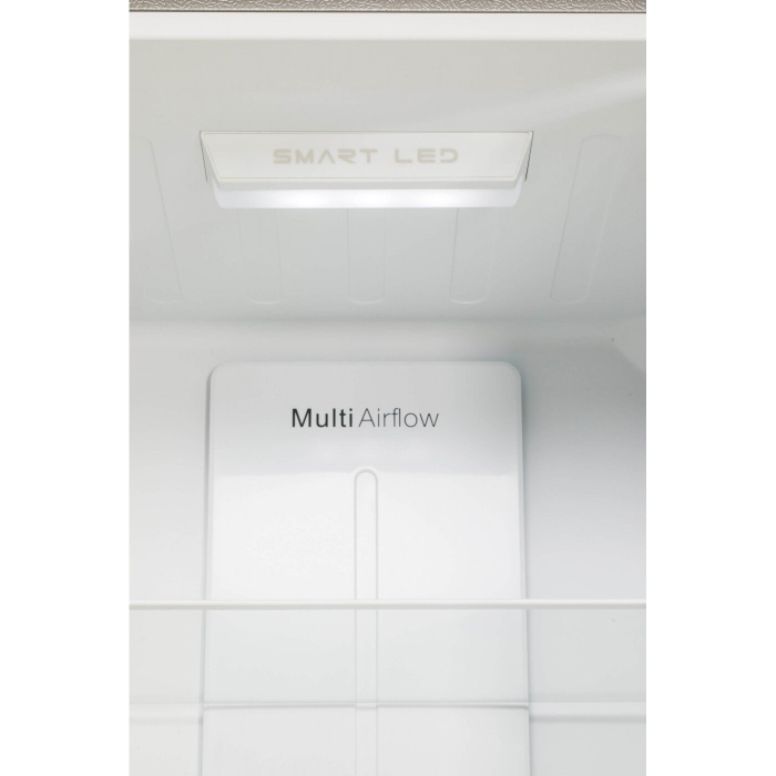 Combina frigorifica, capacitate 290 L, control touch, mod inteligent, No Frost, lumina LED, H 185 cm, congelare rapida, Argintiu, LDK [3]