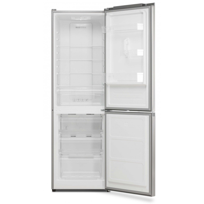 Combina frigorifica, capacitate 290 L, control touch, mod inteligent, No Frost, lumina LED, H 185 cm, congelare rapida, Argintiu, LDK [2]