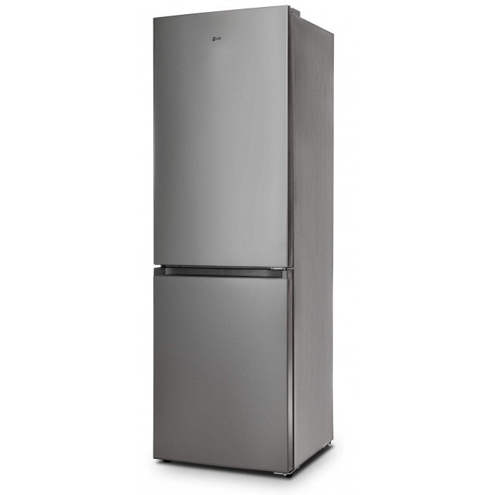 Combina frigorifica, capacitate 290 L, termostat, No Frost, lumina LED, H 185 cm, congelare rapida, Argintiu, LDK [2]