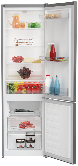 Combina frigorifica, capacitate 291 L, garden fresh, LED, termostat, usi reversibile, Argintiu, ARCTIC [3]