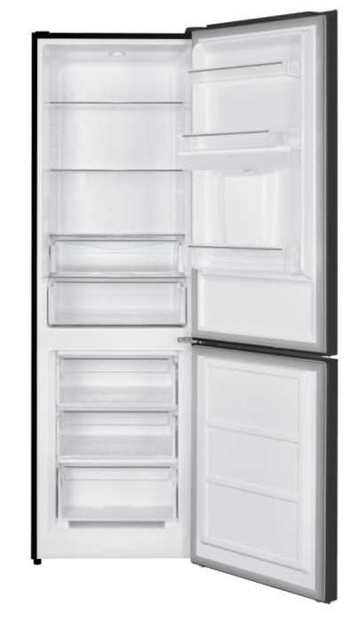 Combina frigorifica, capacitate 313 L, dozator de apa, termostat, dezghetare automata, LED, H 186 cm, Gri Antracit, HEINNER [2]