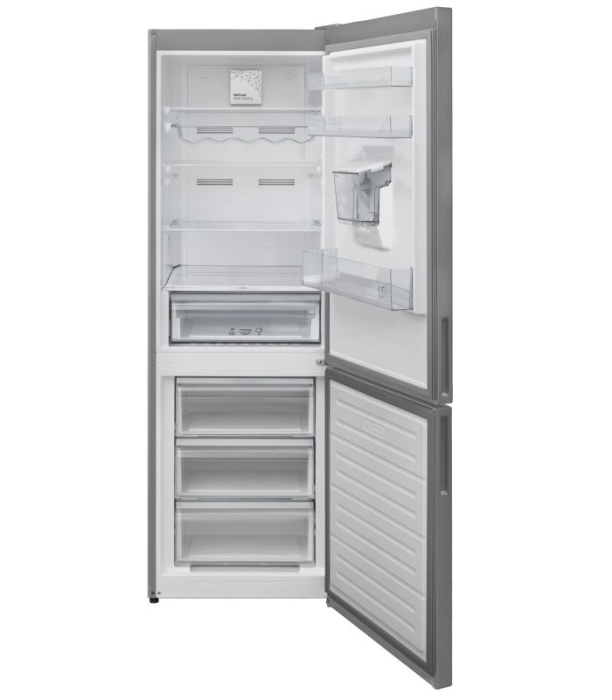 Combina frigorifica, capacitate 331 L, No Frost, dozator de apa, alarma usa, rafturi vinuri, lumina LED, termostat, Inox, SILTAL [2]
