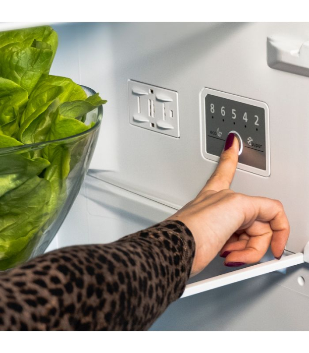 Combina frigorifica, capacitate 331 L, No Frost, dozator de apa, alarma usa, rafturi vinuri, lumina LED, termostat, Inox, SILTAL [3]
