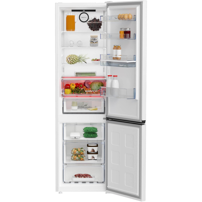 Combina frigorifica, capacitate 355 L, dozator de apa, NO FROST, clasa E, compresor inverter, Alb, BEKO [3]