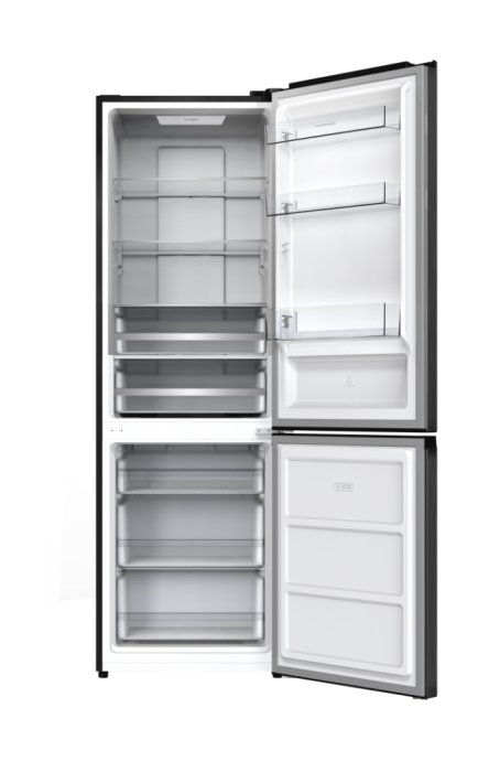 Combina frigorifica, capacitate 400 L, NO FROST, motor dual inverter, display LED, super congelare, H 186 cm, Gri Antracit, HEINNER [2]