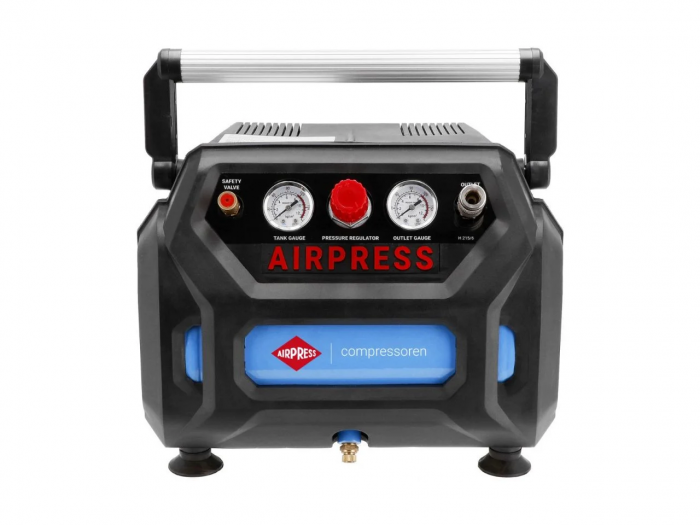 Compresor cu piston fara ulei, 1.1KW, 215 L/MIN - rezervor 6 LITRI - AIRPRESS-H215/6-36943 [2]