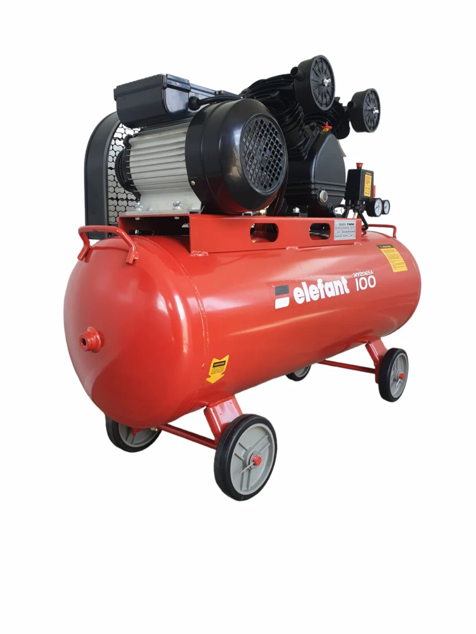 Compresor de aer, pe curea, 100L, 3 cp, 8 bar, 2850 Rpm, manometre presiune, Elefant XY2065A-100 [3]
