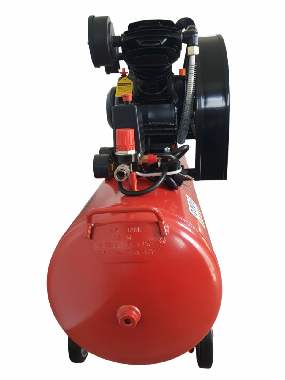Compresor de aer, pe curea, 100L, 3 cp, 8 bar, 2850 Rpm, manometre presiune, Elefant XY2065A-100 [5]