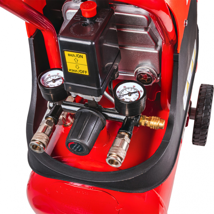 Compresor de aer, rezervor 24L, putere 1500W, 8 bar, 110l/min, 2800Rpm, Raider RDP-AC15 [3]