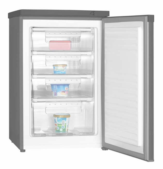 Congelator cu o usa, 4 compartimente, capacitate 91L, 220V, argintiu, Heinner [2]