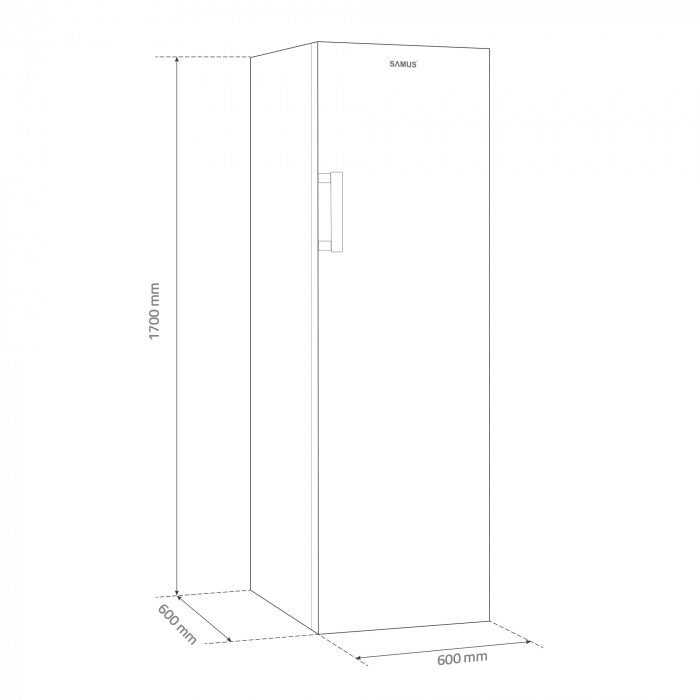 Congelator cu o usa, No-frost, 242L, Samus SC337E [3]