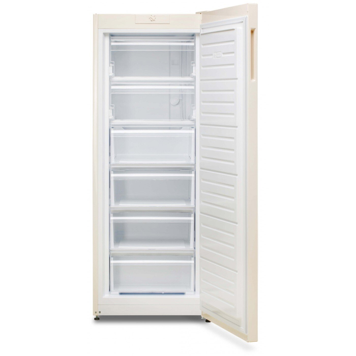 Congelator vertical, capacitate 214 L, termostat reglabil, 6 sertare, H 155 cm, Bej, LDK [2]