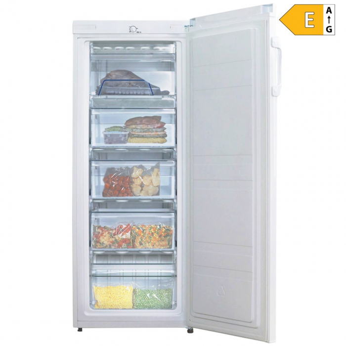 Congelator vertical cu o usa, capacitate 160 L, termostat reglabil, usa reversibila, 5 sertare, inaltime 142cm, alb, VIVAX [6]