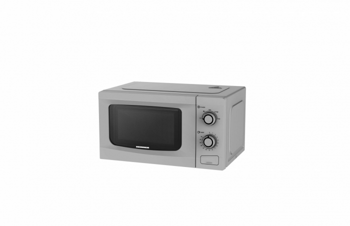 Cuptor cu microunde, 20L, 700W, timer, decongelare, 5 trepte putere, argintiu, Heinner HMW-M2035SL [2]