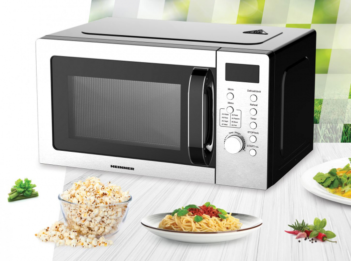 Cuptor cu microunde, 20L, 700W, timer, decongelare, panou digital, inox, Heinner HMW-D2060SS [2]
