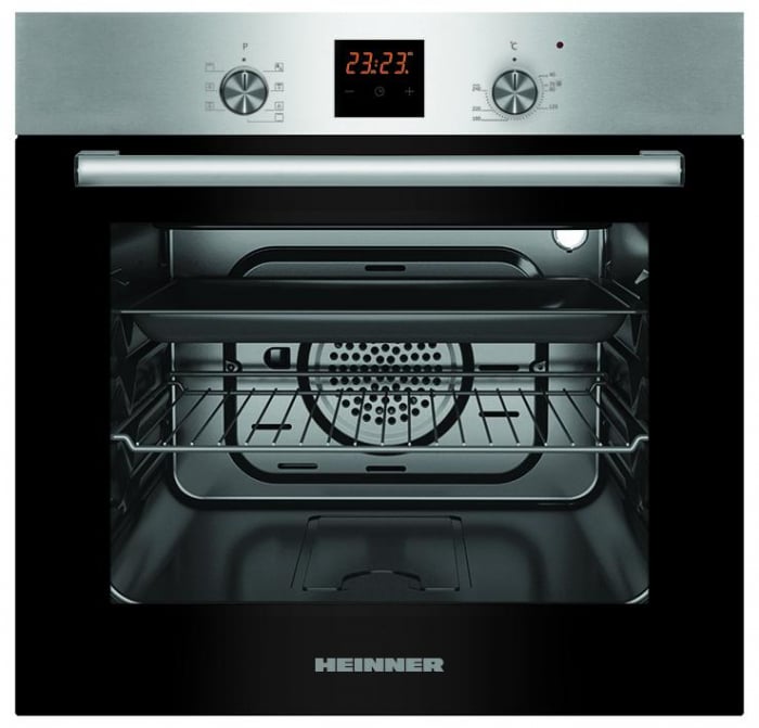 Cuptor electric incorporabil, capacitate 56 L, grill, 7 functii, clasa A, lumina cuptor, display touch, Inox, Heinner [1]