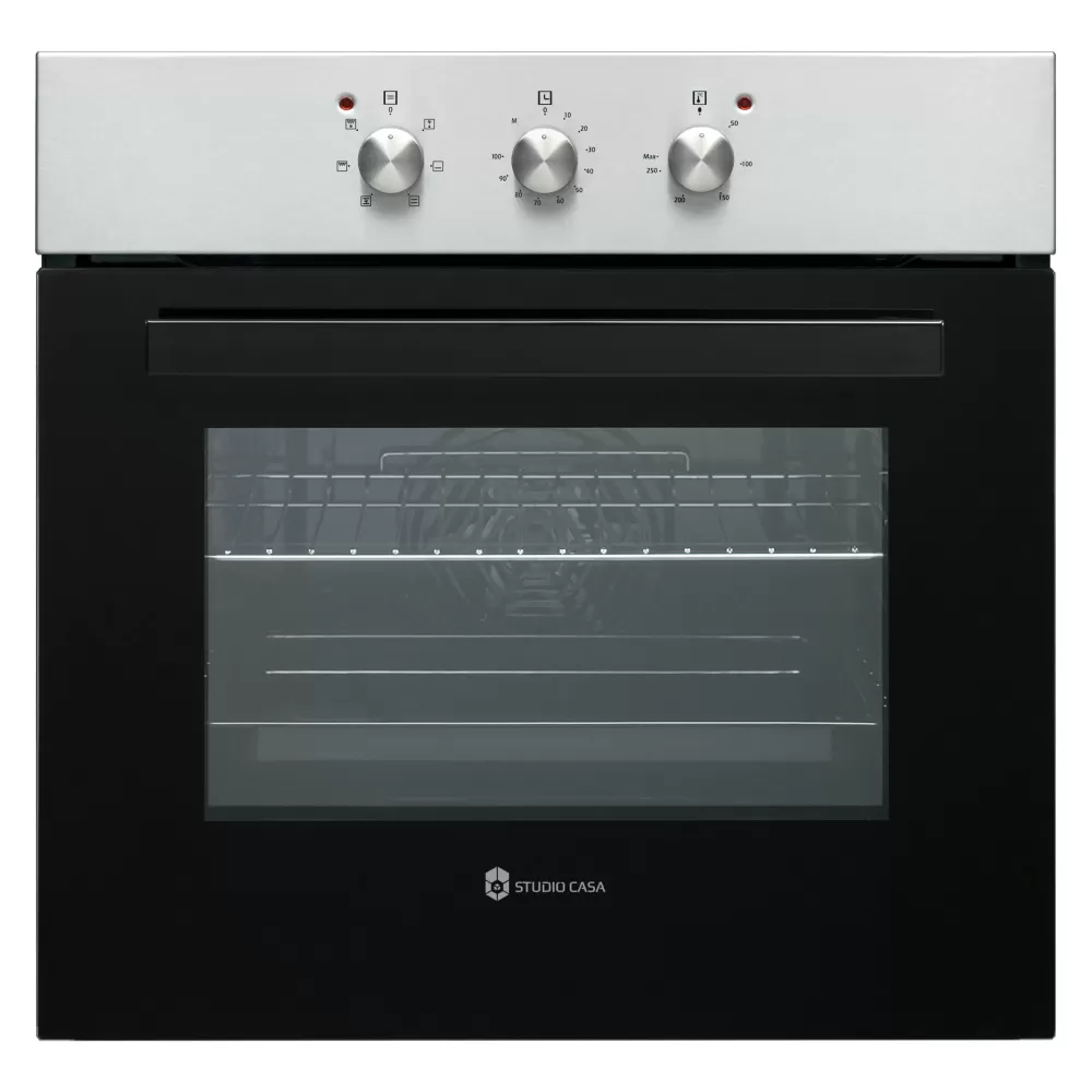 Cuptor electric incorporabil, capacitate 65 L, 6 functii, timer, ventilatie, termostat, clasa A, Inox, Studio Casa Roma Clasic [1]