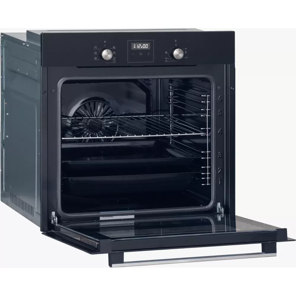 Cuptor electric incorporabil, capacitate 80 L, 8 functii, ventilator, timer, grill, display touch, clasa A, sticla Neagra, Studio Casa Ambra Nero [2]